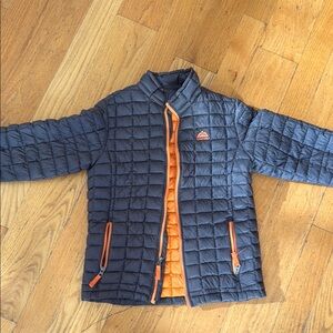 Snozu Kids Jacket in Gray and Orange